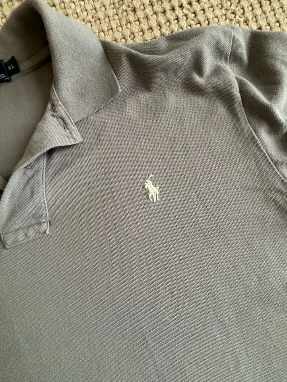 Vintage Polo by Ralph Lauren Men's Classic Polo Shirt - Gray